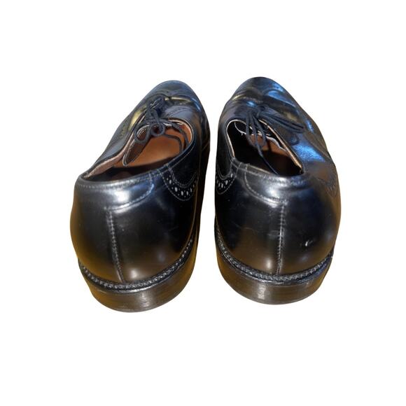 Allen Edmonds Leather Chester Wing tip Oxford Dress Shoe 9.5 Black - Picture 3 of 6